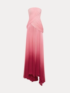 Ombr?? Silk Chiffon Gown
