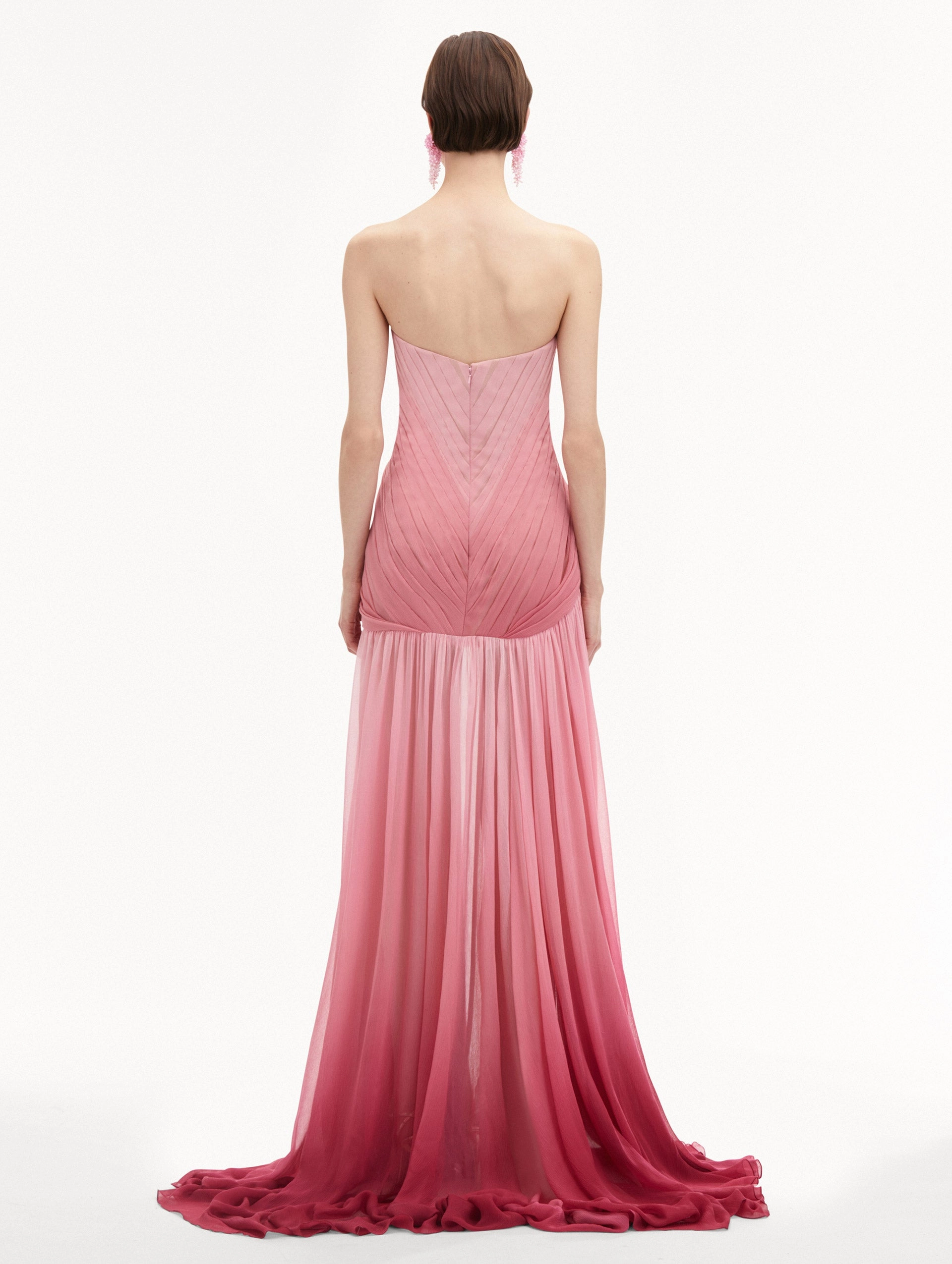 Ombr?? Silk Chiffon Gown