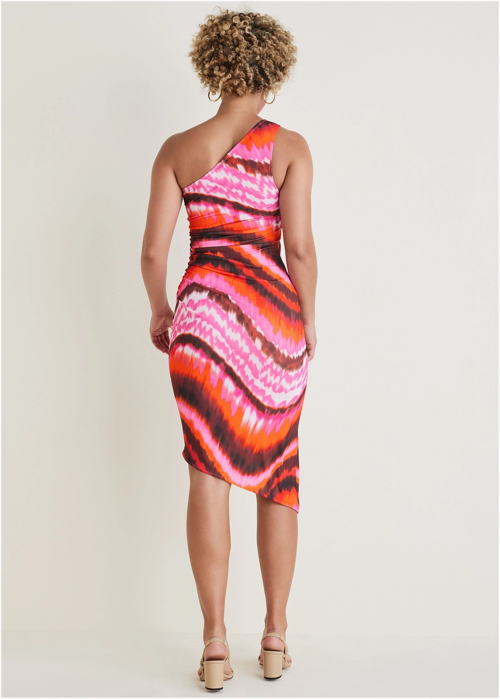 One Shoulder Dress - Desert Agate
