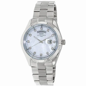 Oniss Men's Watch - Admiral Quartz White Dial Stainless Steel Bracelet | ON3881-MWHT