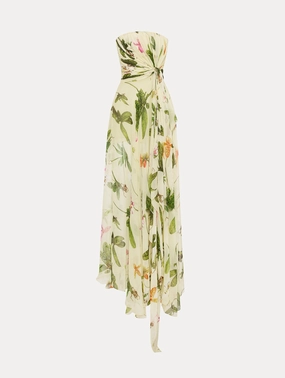 Orchid Silk Chiffon Gown