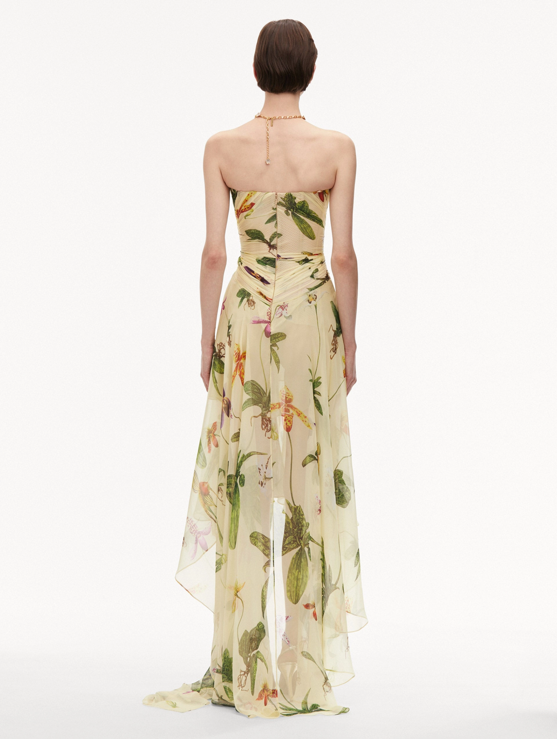 Orchid Silk Chiffon Gown