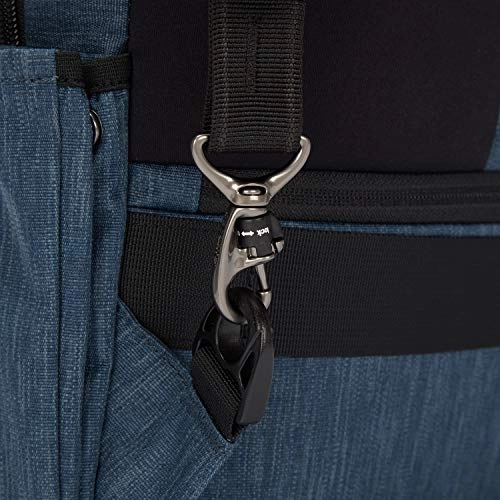 Pacsafe Men's Metrosafe X Anti Theft 20L Backpack-with Padded 15" Laptop Sleeve, Dark Denim, 20.5 Liter