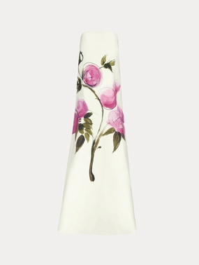 Painted Roses Strapless Gown