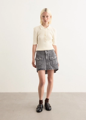 Patch Pocket Mini Skirt