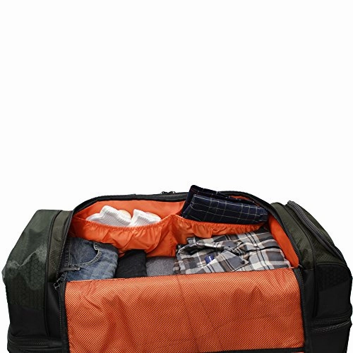 Pathfinder Gear 22 Inch Rolling Drop Bottom Duffel, Olive, One Size