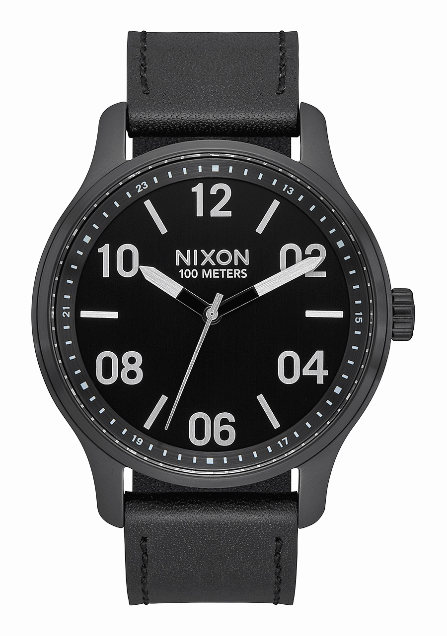 Patrol Leather - Black / Silver / Black