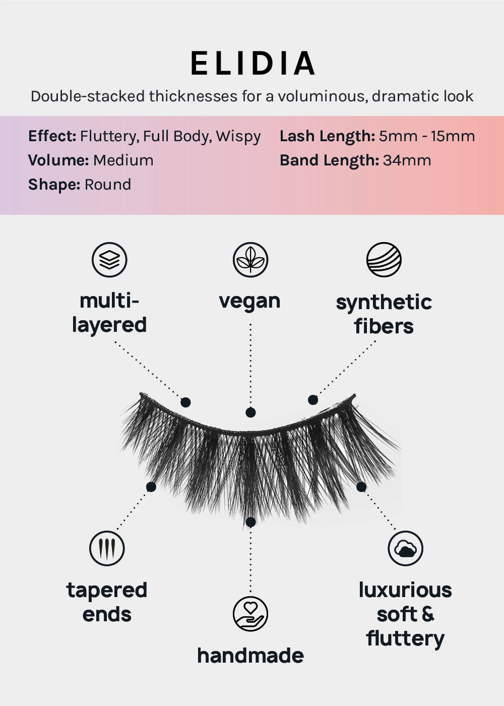 Paw Paw: 3D Faux Mink Lashes - Elidia 5-Pack