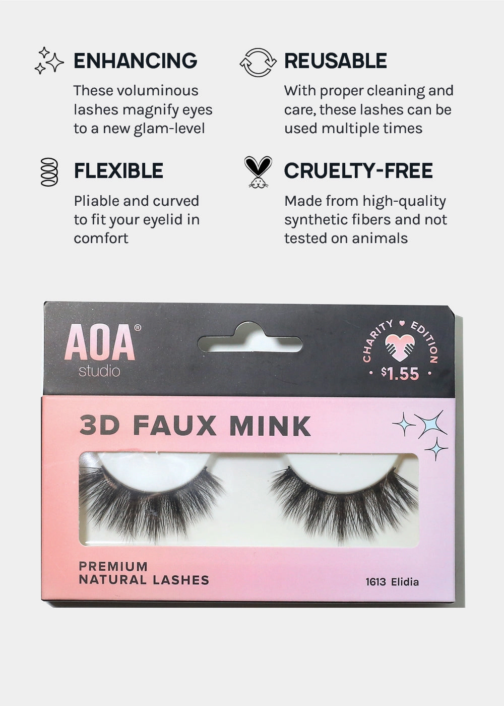 Paw Paw: 3D Faux Mink Lashes - Elidia 5-Pack