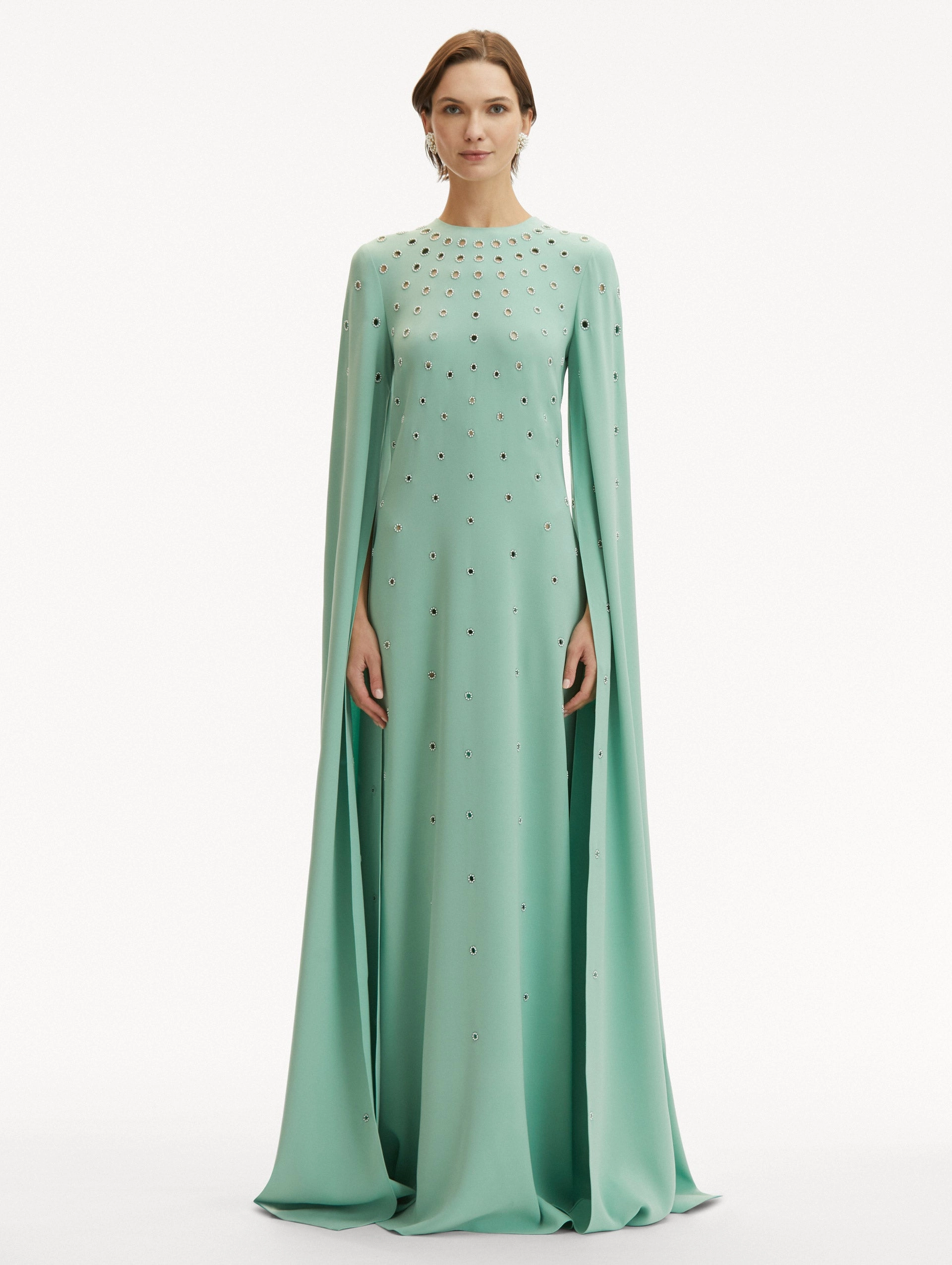Pearl Eyelet Embroidered Caftan