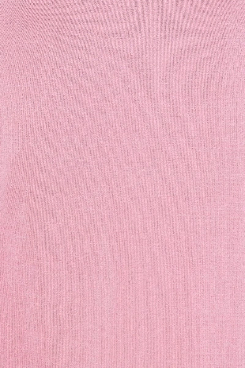 Pink Twist Maxi Skirt