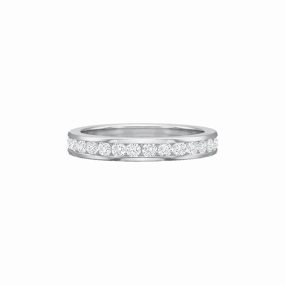 Platinum Diamond Channel Set Eternity Band