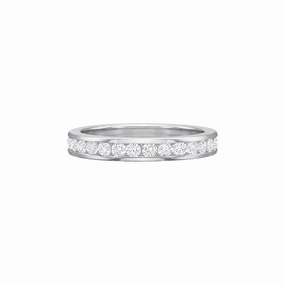 Platinum Diamond Channel Set Eternity Band