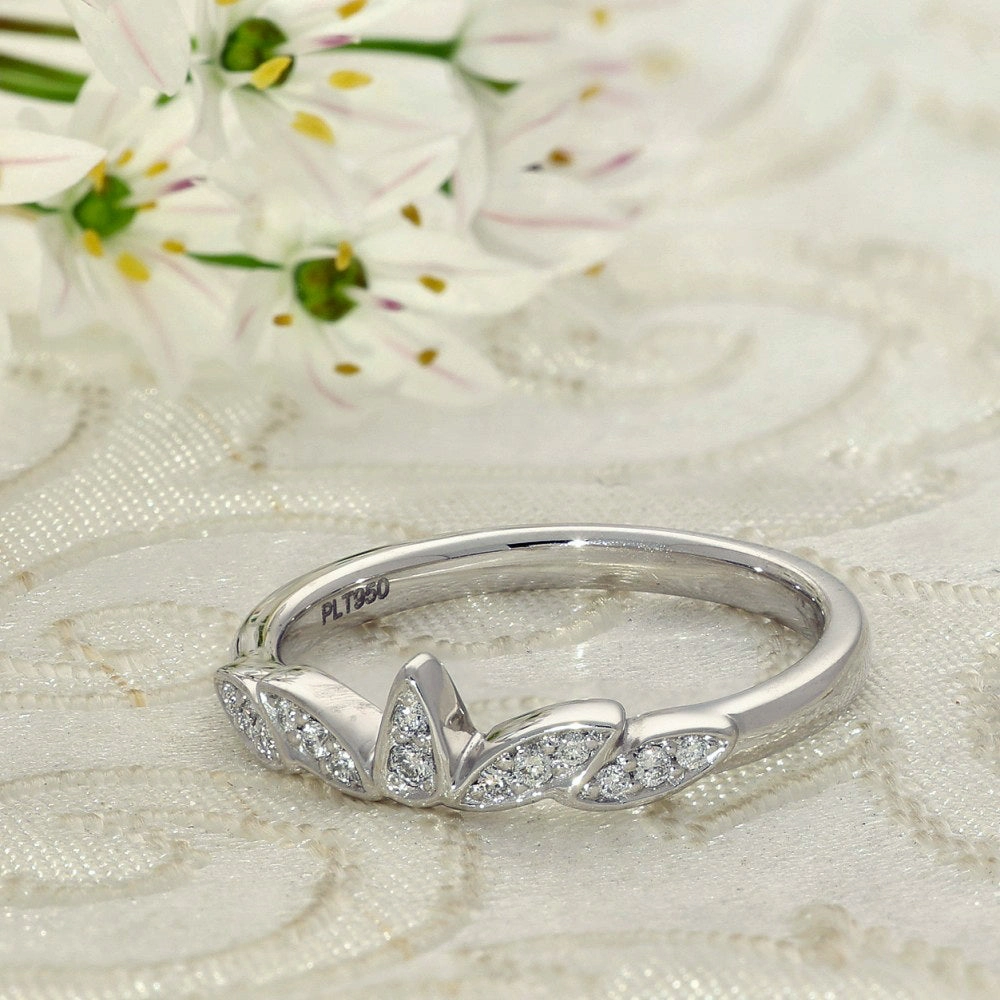 Platinum Diamond Tiara Ring