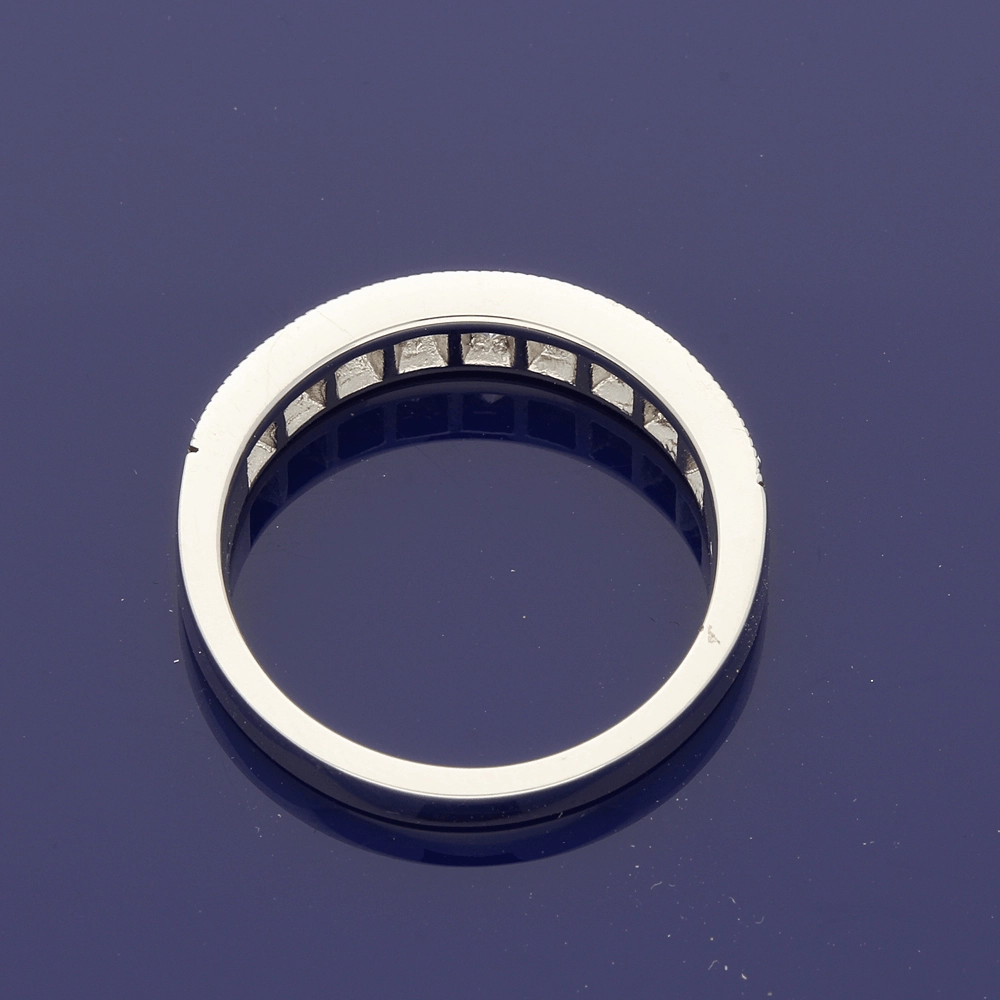 Platinum Graduated Diamond Half Eternity Ring