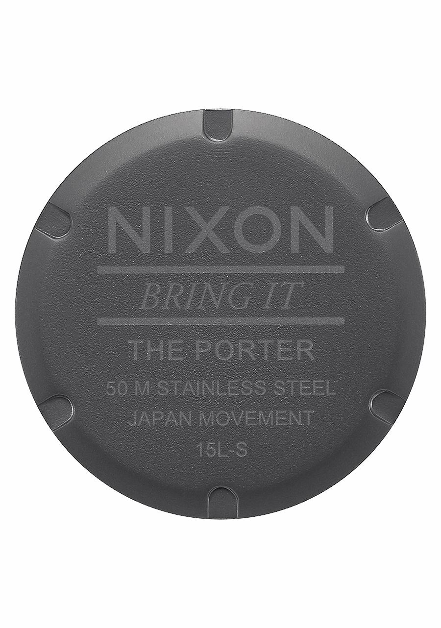 Porter Leather - Gunmetal / Charcoal / Taupe