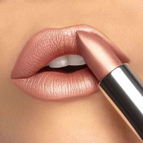 Posh Crme | A Frosted Pale Golden Nude Shimmer Lipstick