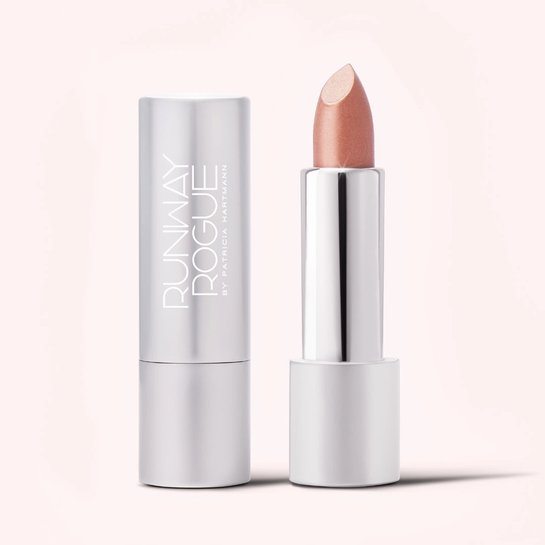 Posh Crme | A Frosted Pale Golden Nude Shimmer Lipstick