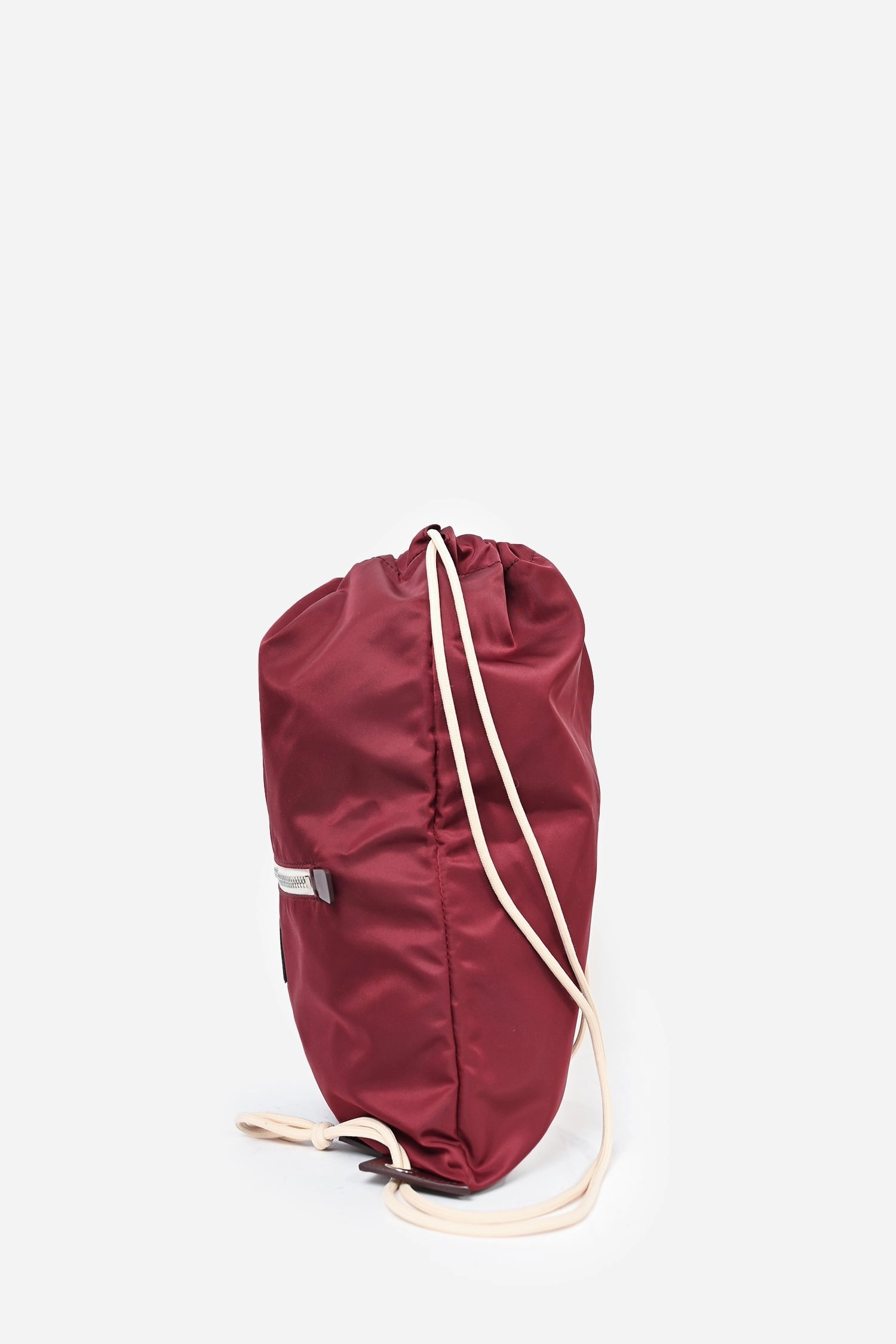Prada 2019 Burgundy Nylon Drawstring Backpack
