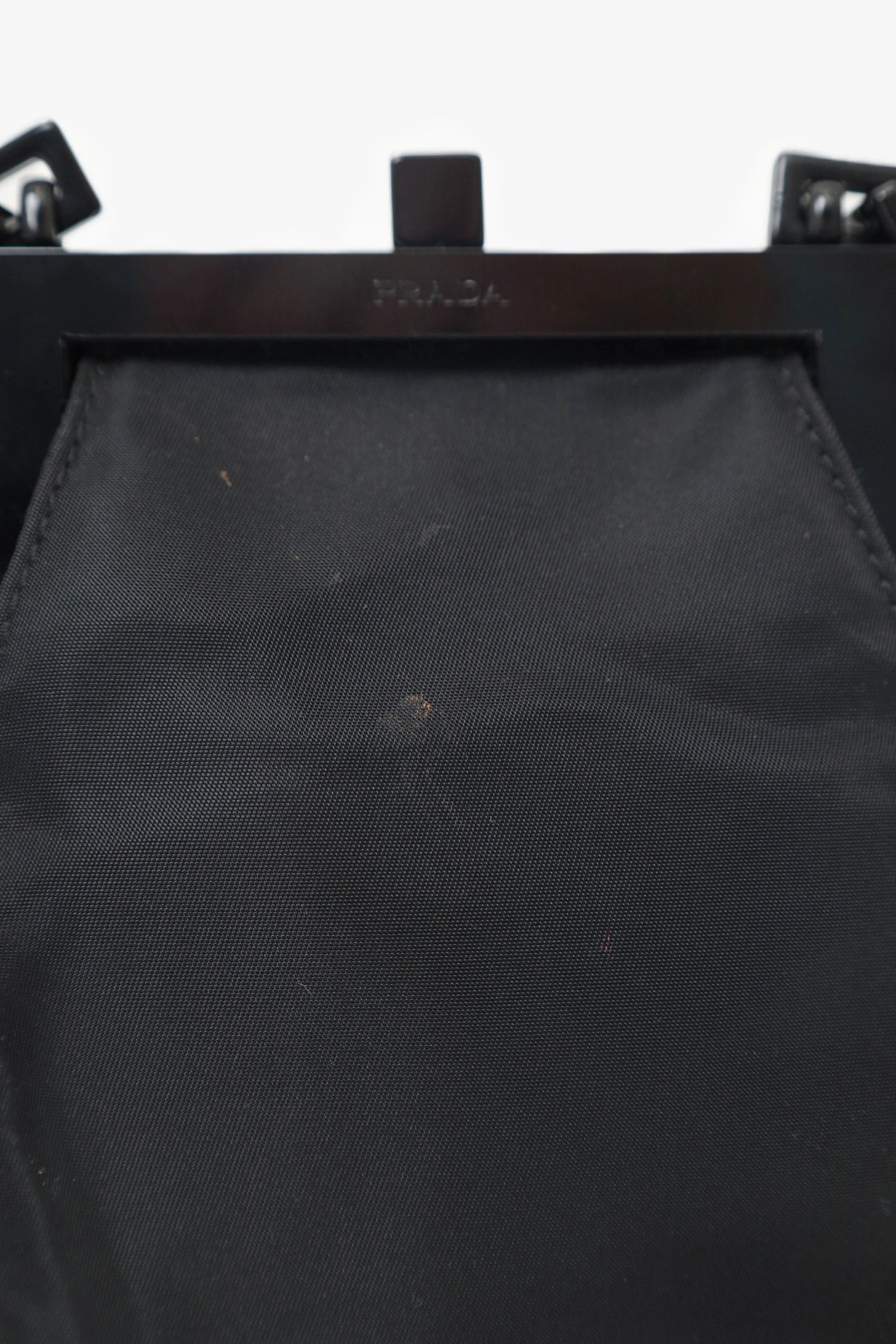 Prada Black Nylon Chain Mini Bag