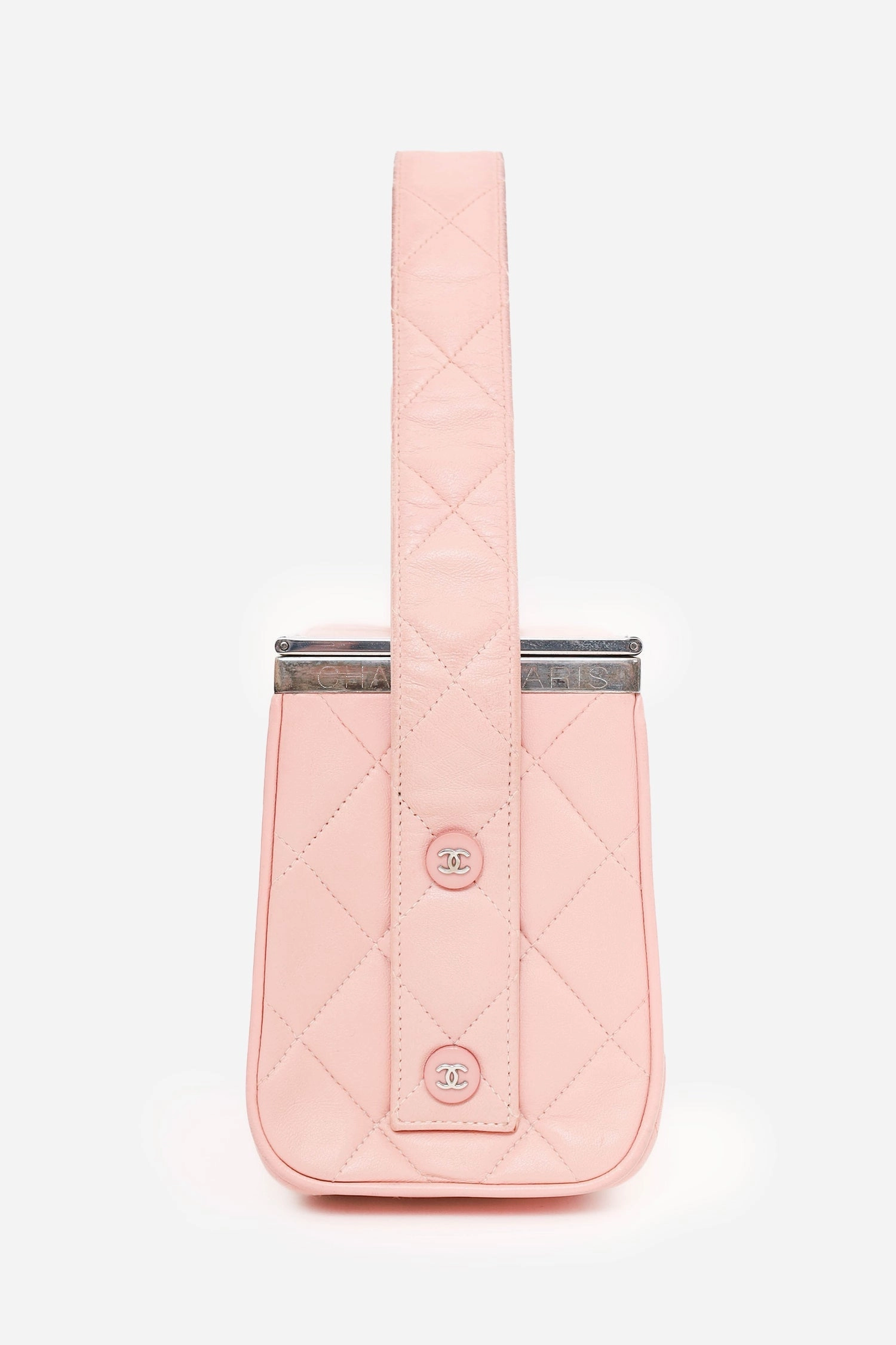Pre-Loved Chanel? 1996-97 Pink Quilted Lambskin Vanity Box