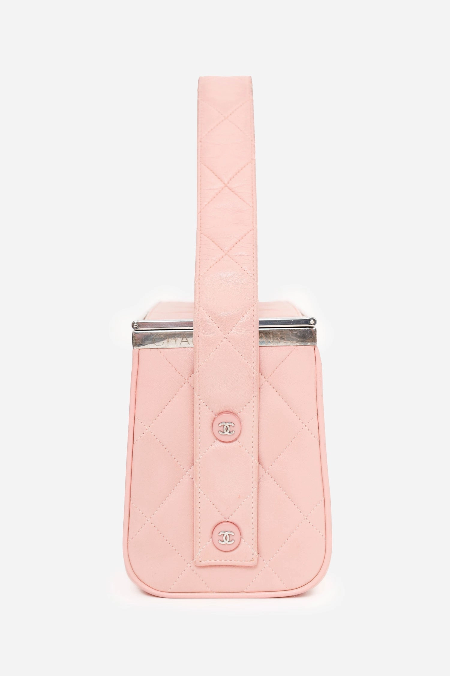 Pre-Loved Chanel? 1996-97 Pink Quilted Lambskin Vanity Box