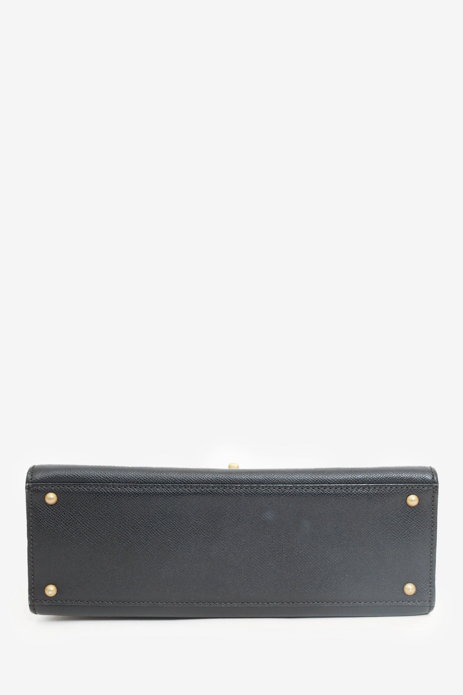 Pre-Loved Chanel? 1997-99 Black Caviar Leather Straight Flap Shoulder Bag