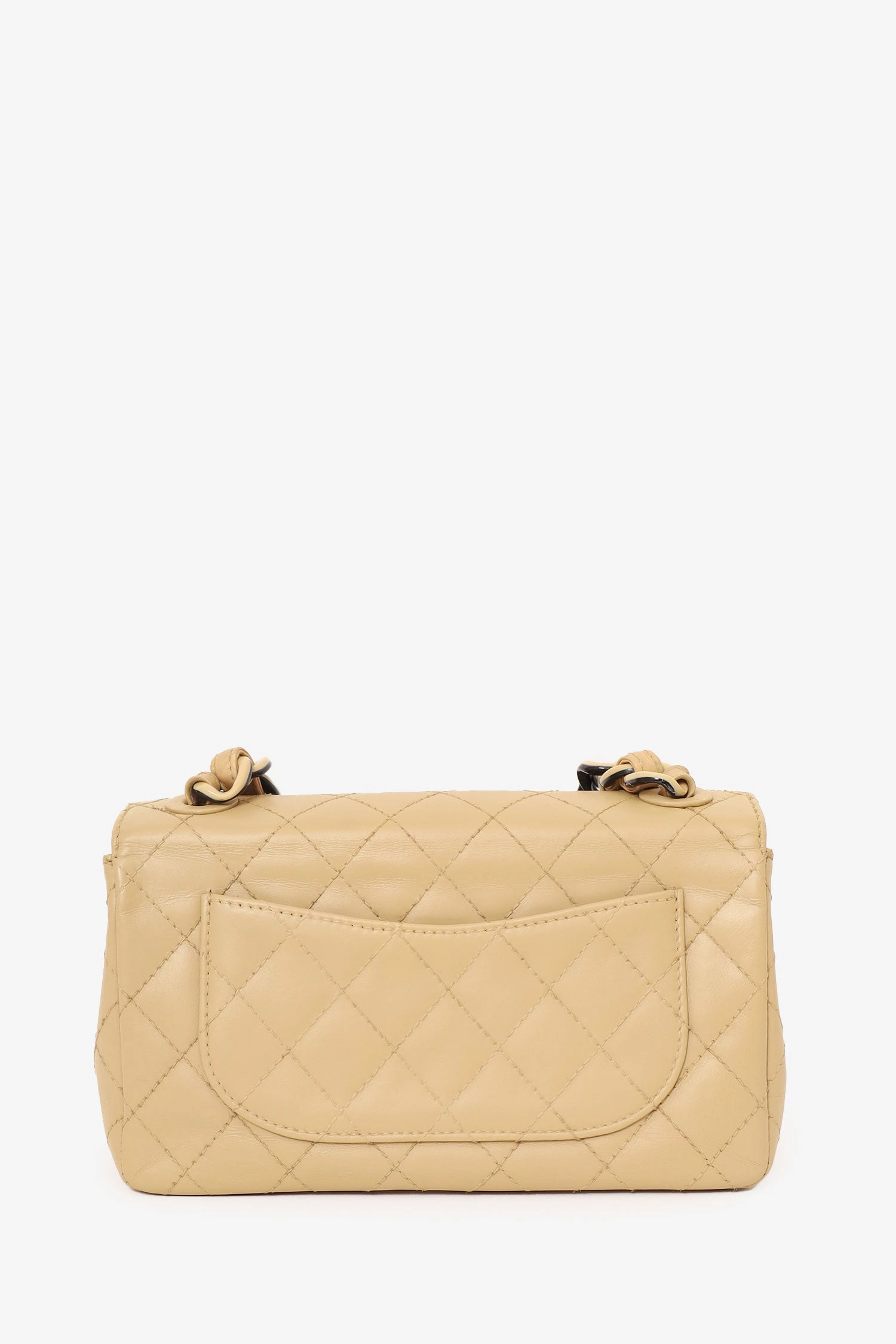 Pre-Loved Chanel? 2000-2002 Cream Quilted Lambskin Mini Flap Bag