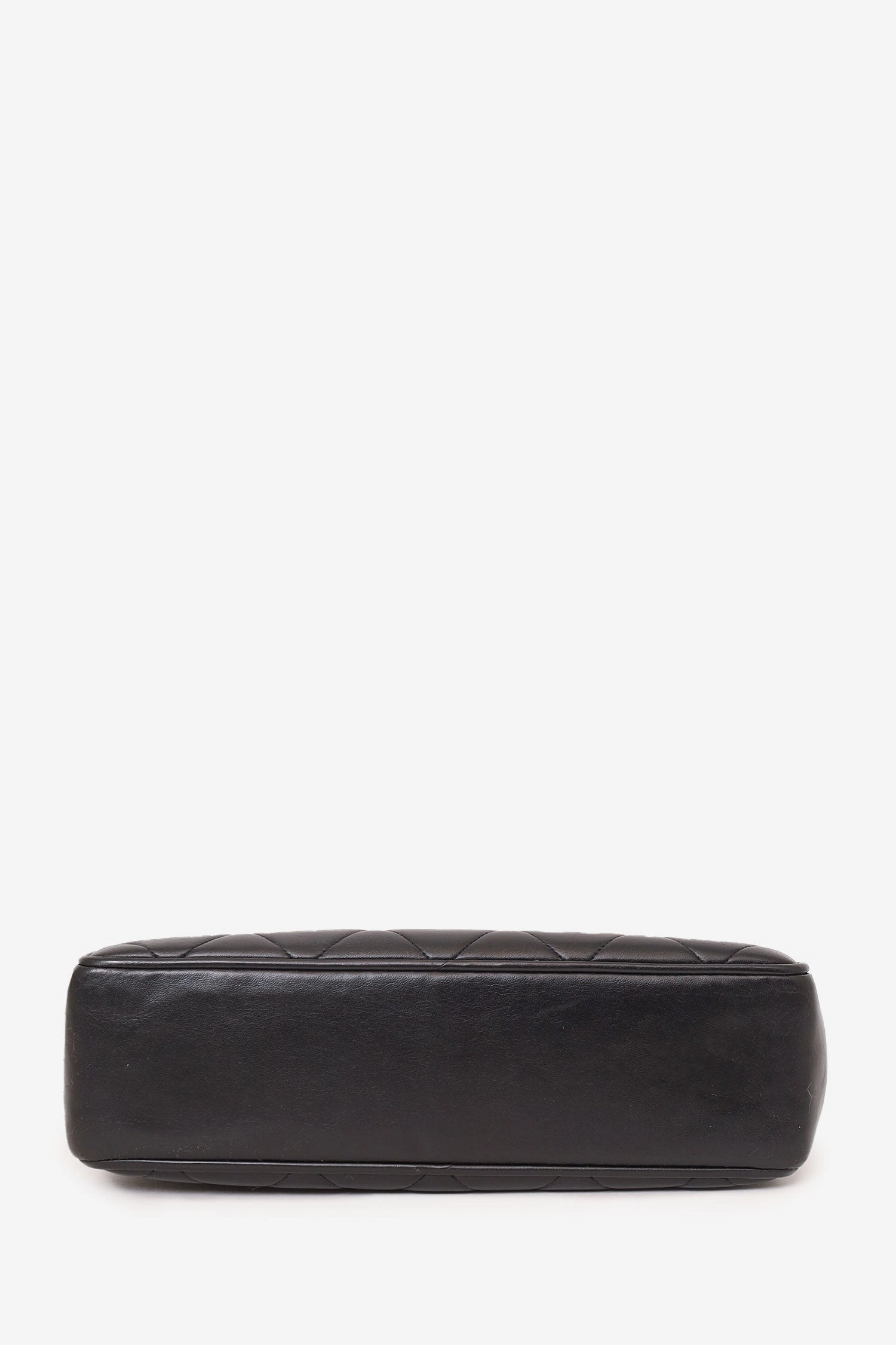 Pre-Loved Chanel? Vintage Black Quilted Lambskin CC Tote Bag