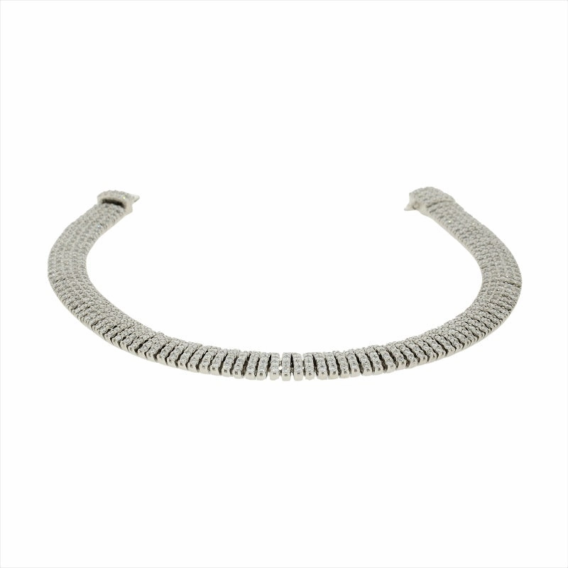 Pre Owned 18ct White Gold 3.97cts Brilliant Cut Diamond Bracelet