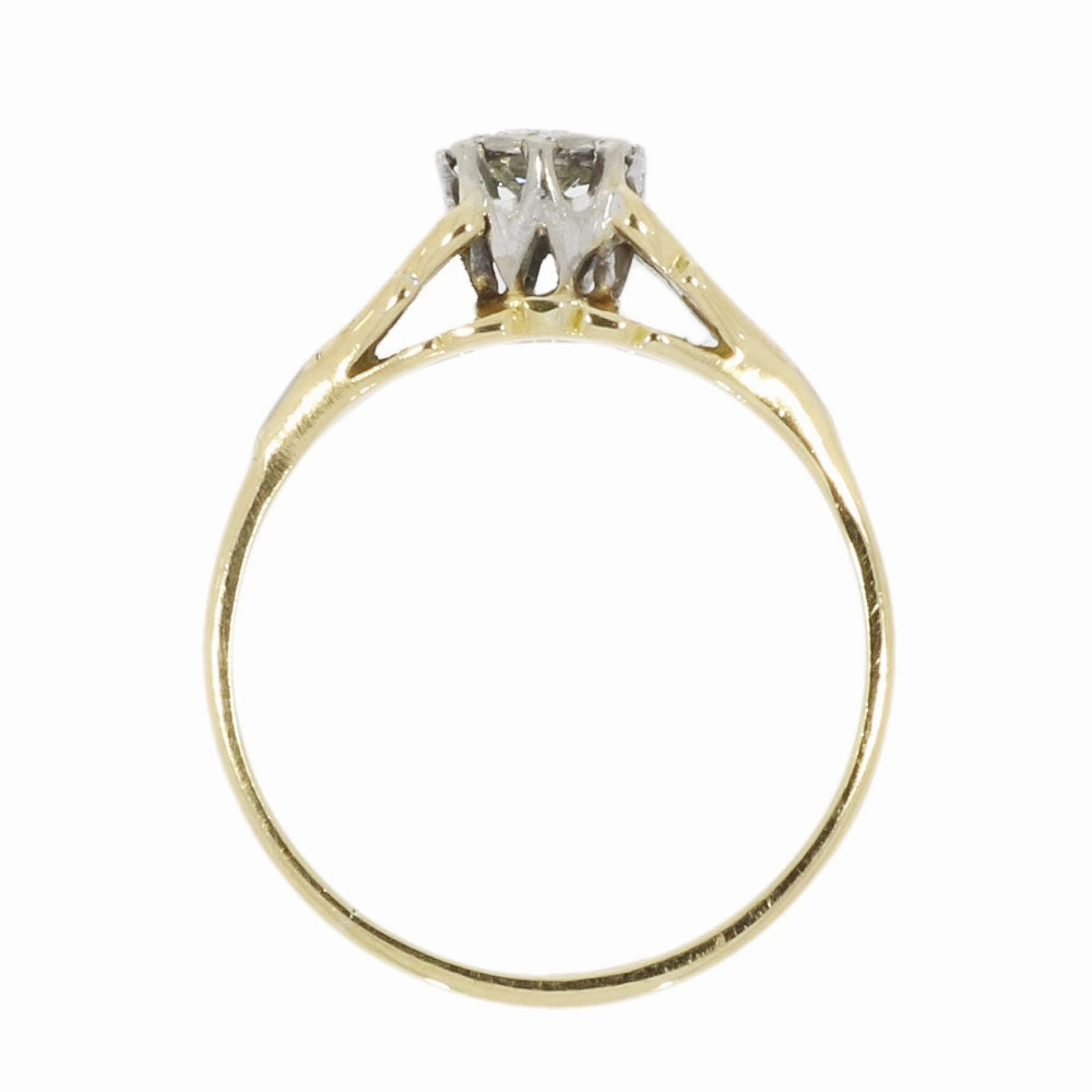 Pre Owned 18ct Yellow Gold 0.25cts Diamond Solitaire Ring