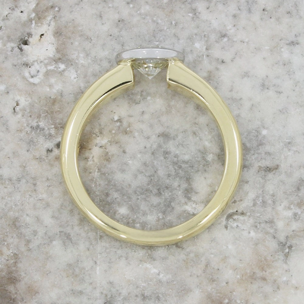 Pre Owned Ladies 18ct Yellow Gold Boodles 0.65ct Diamond Solitaire Ring