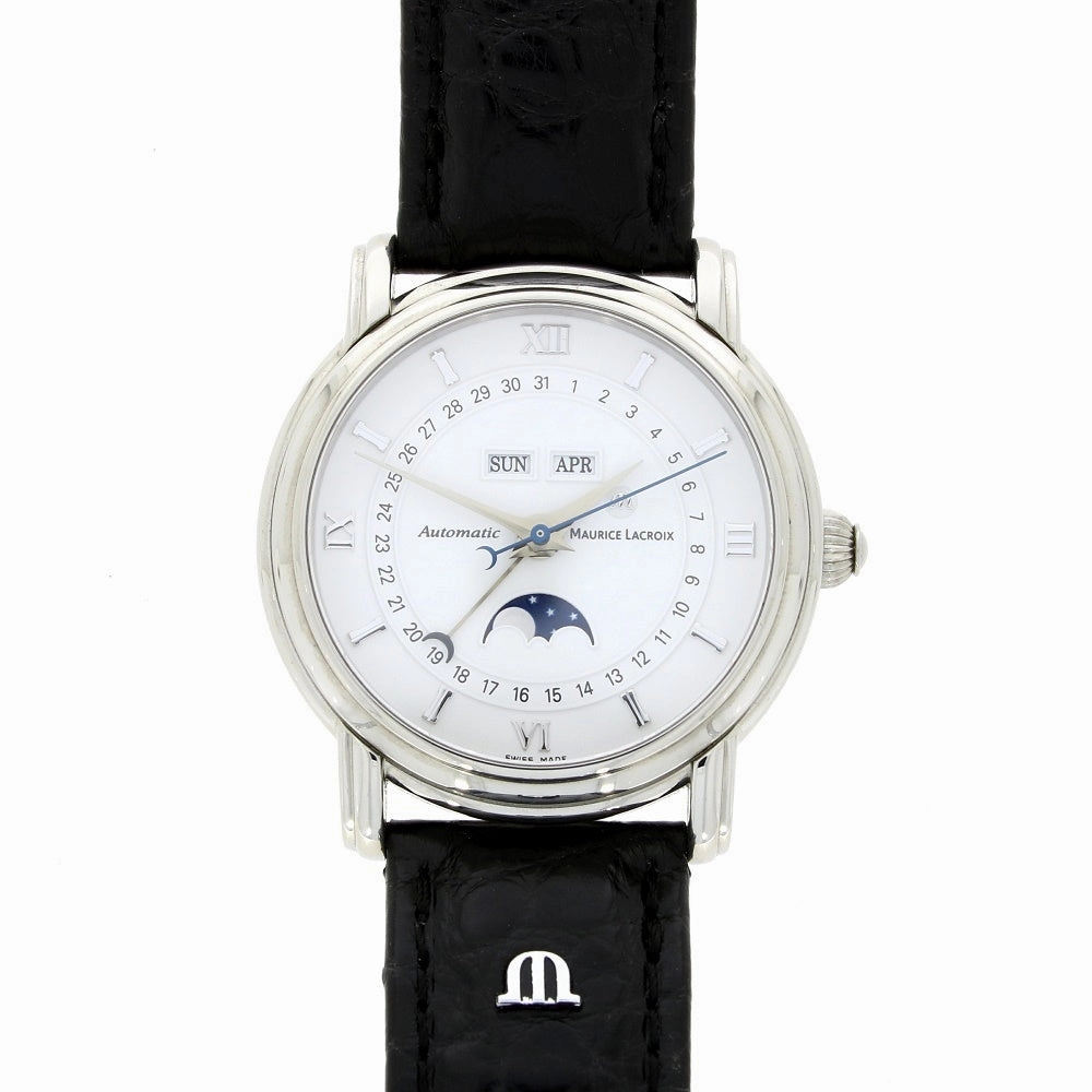 Pre Owned Maurice Lacroix Masterpiece Phase De Lune Mens Automatic Watch 37873 RW0608