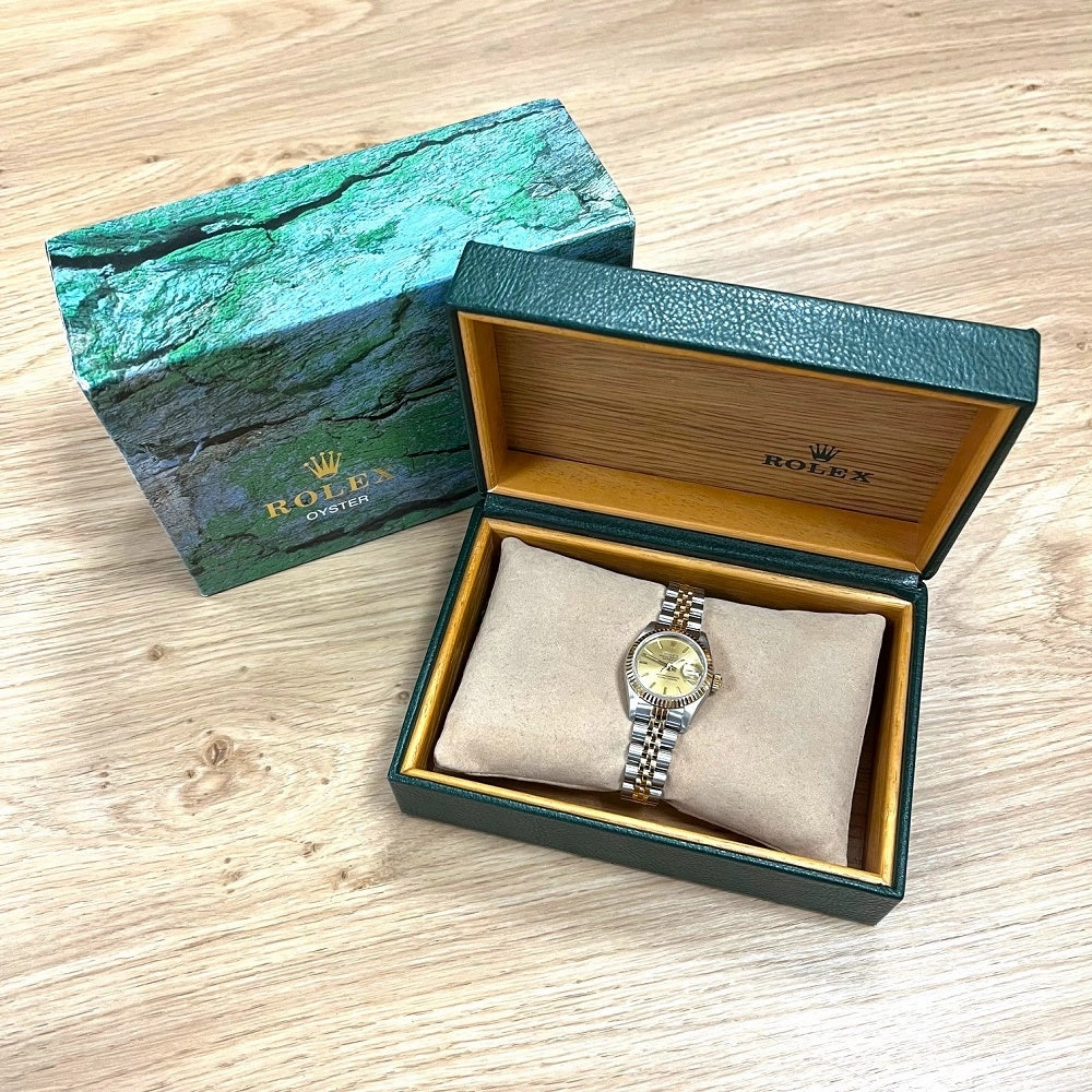 Pre Owned Rolex Oyster Perpetual Lady Datejust Bi Metal Ladies Watch 69173 RW0550 (1987)