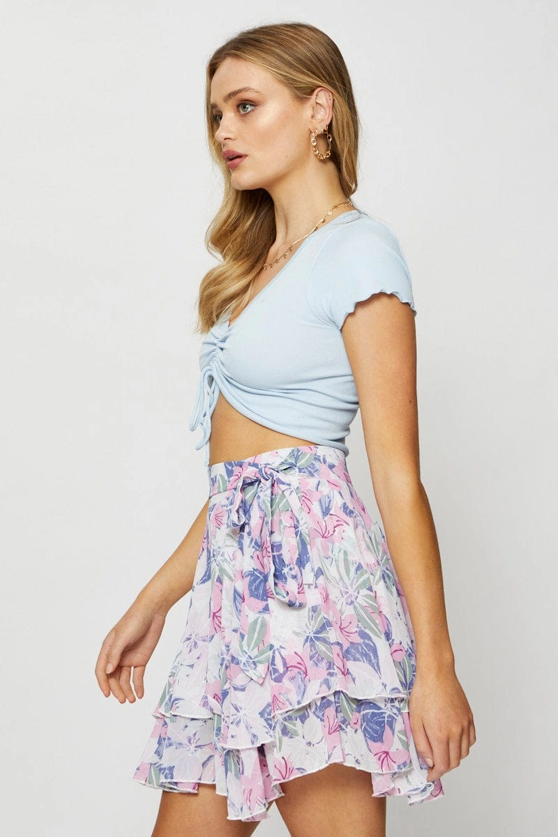 Print Skater Skirt