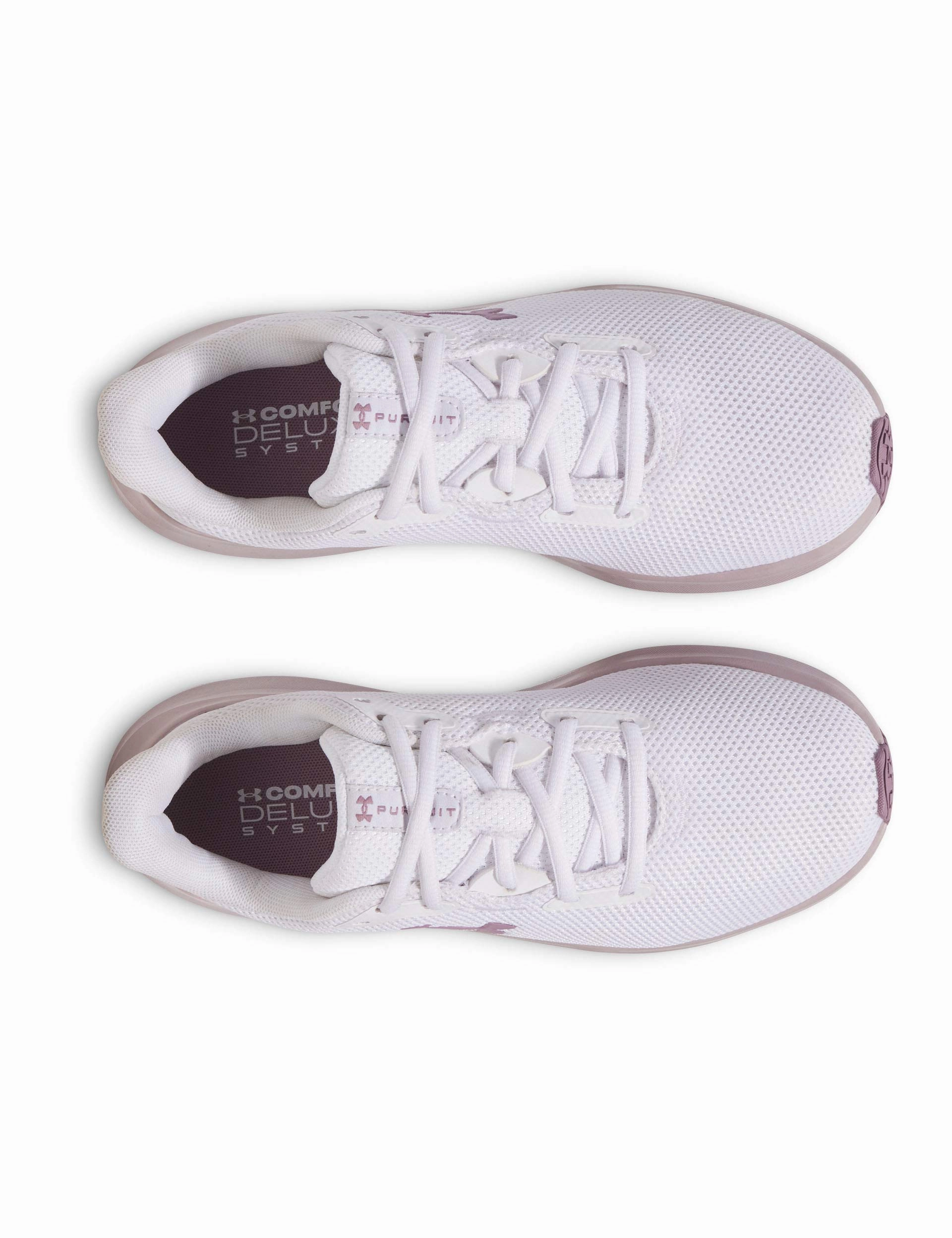 Pursuit 4 Running Shoes - White/Purple Prime