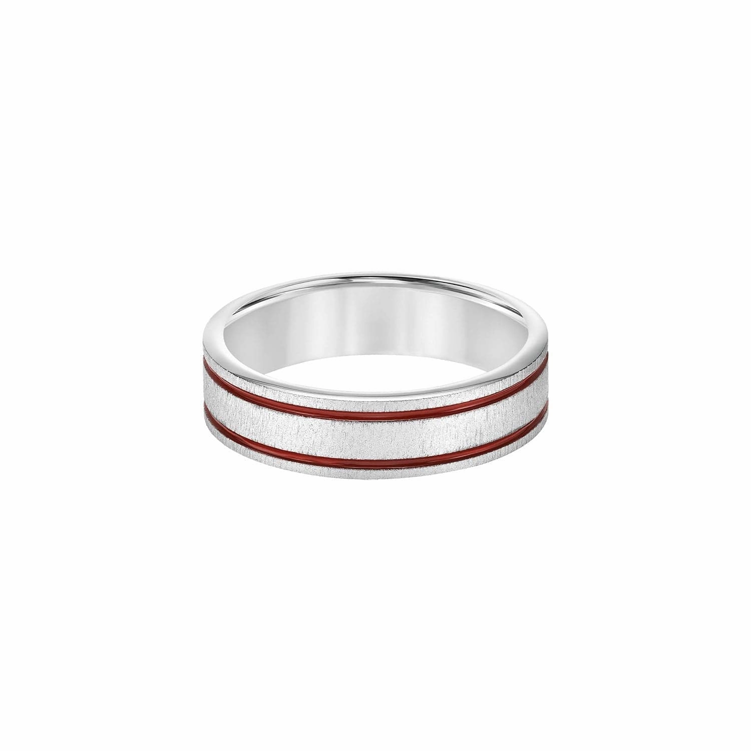 Red Stripe 6mm Band