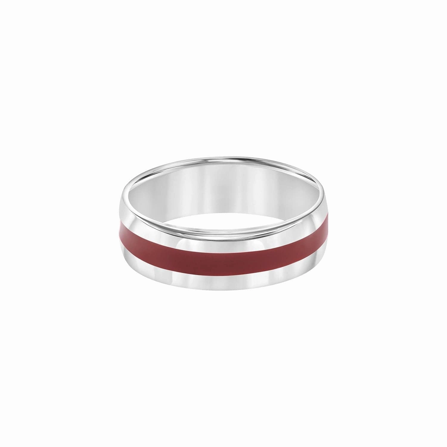 Red Stripe 7mm Band
