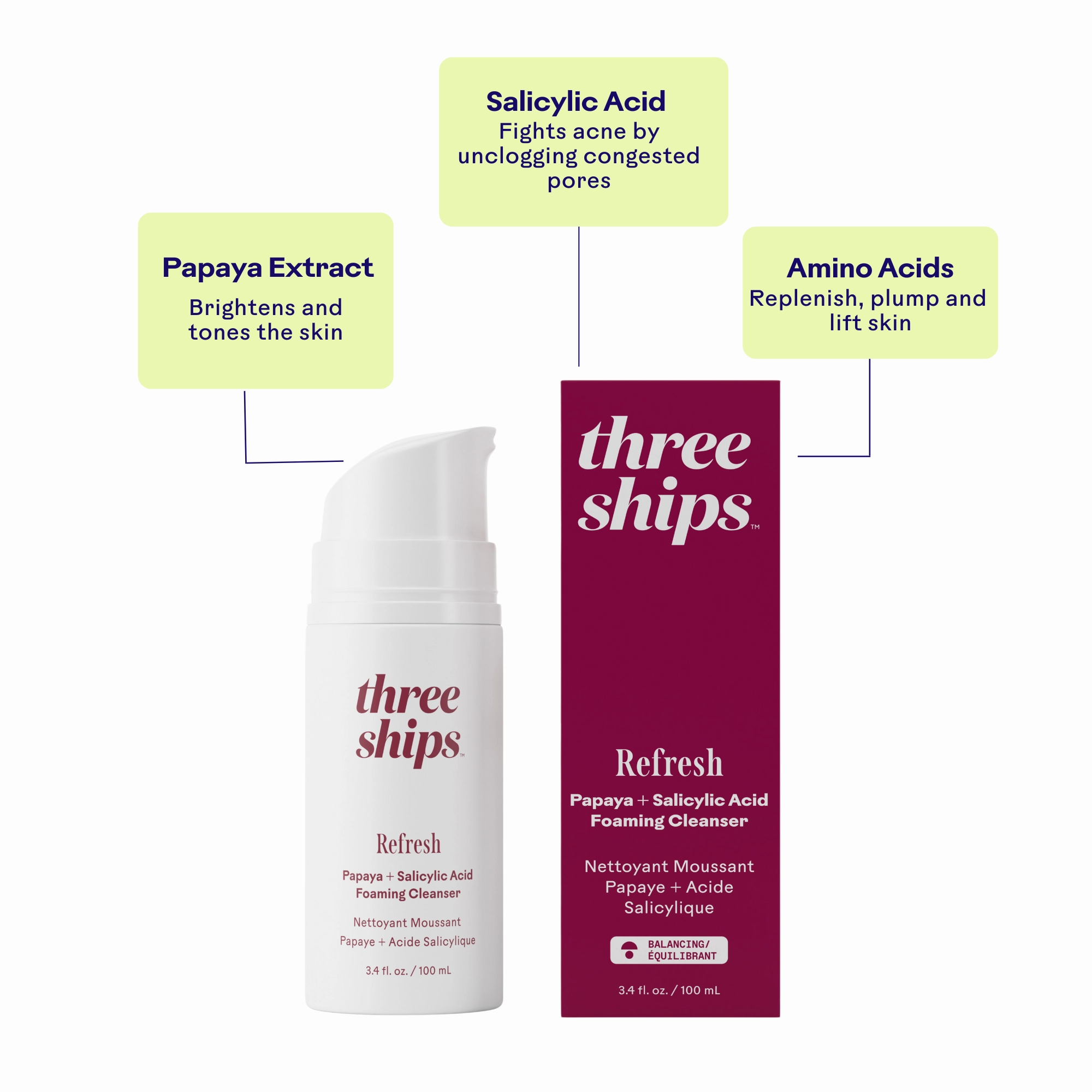 Refresh Papaya   Salicylic Acid Cleanser