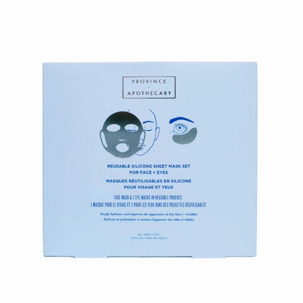 Reusable Silicone Sheet Mask Set For Eyes and Face