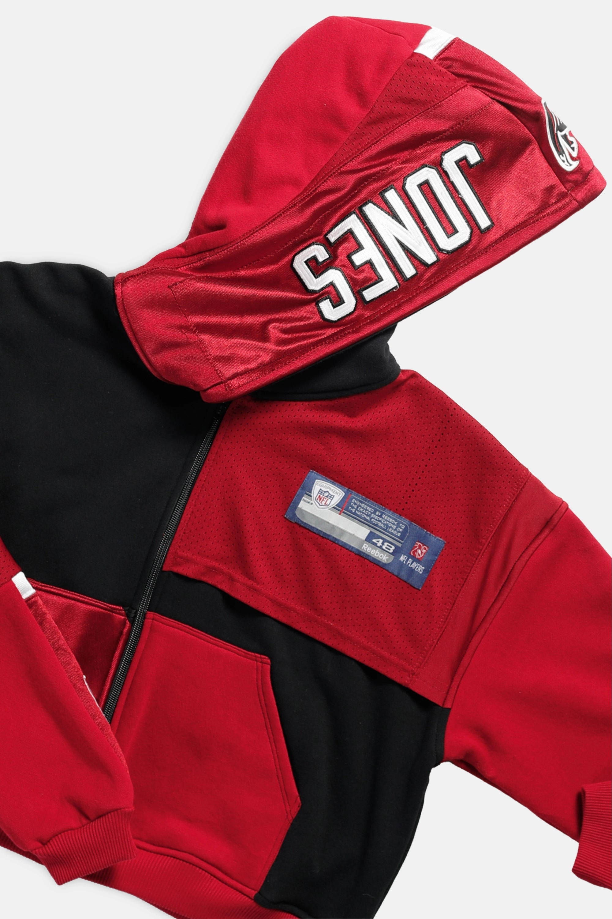Rework Atlanta Falcons NFL Crop Zip Hoodie - M