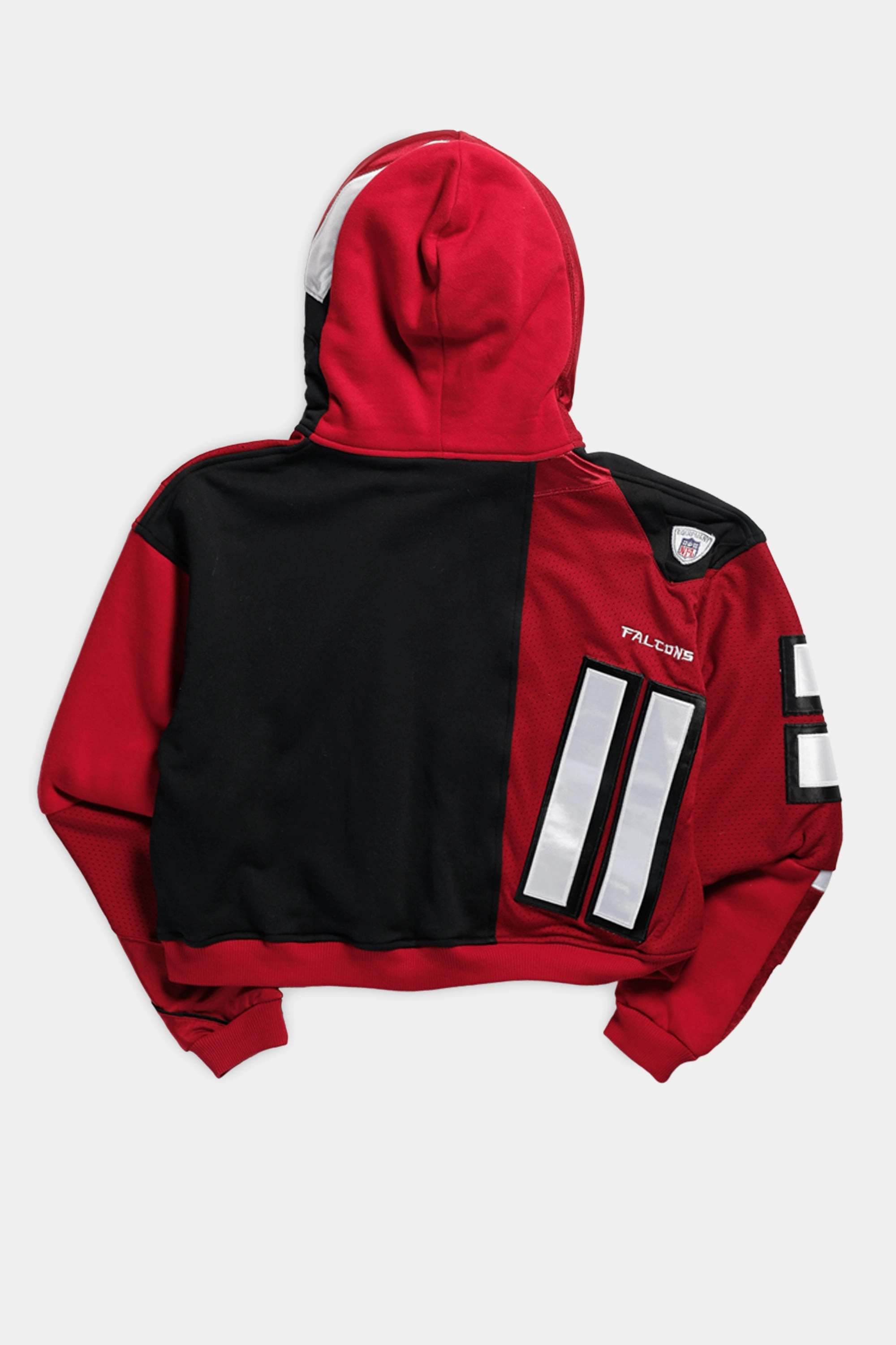 Rework Atlanta Falcons NFL Crop Zip Hoodie - M