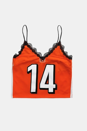 Rework Cincinnati Bengals Lace Tank - M