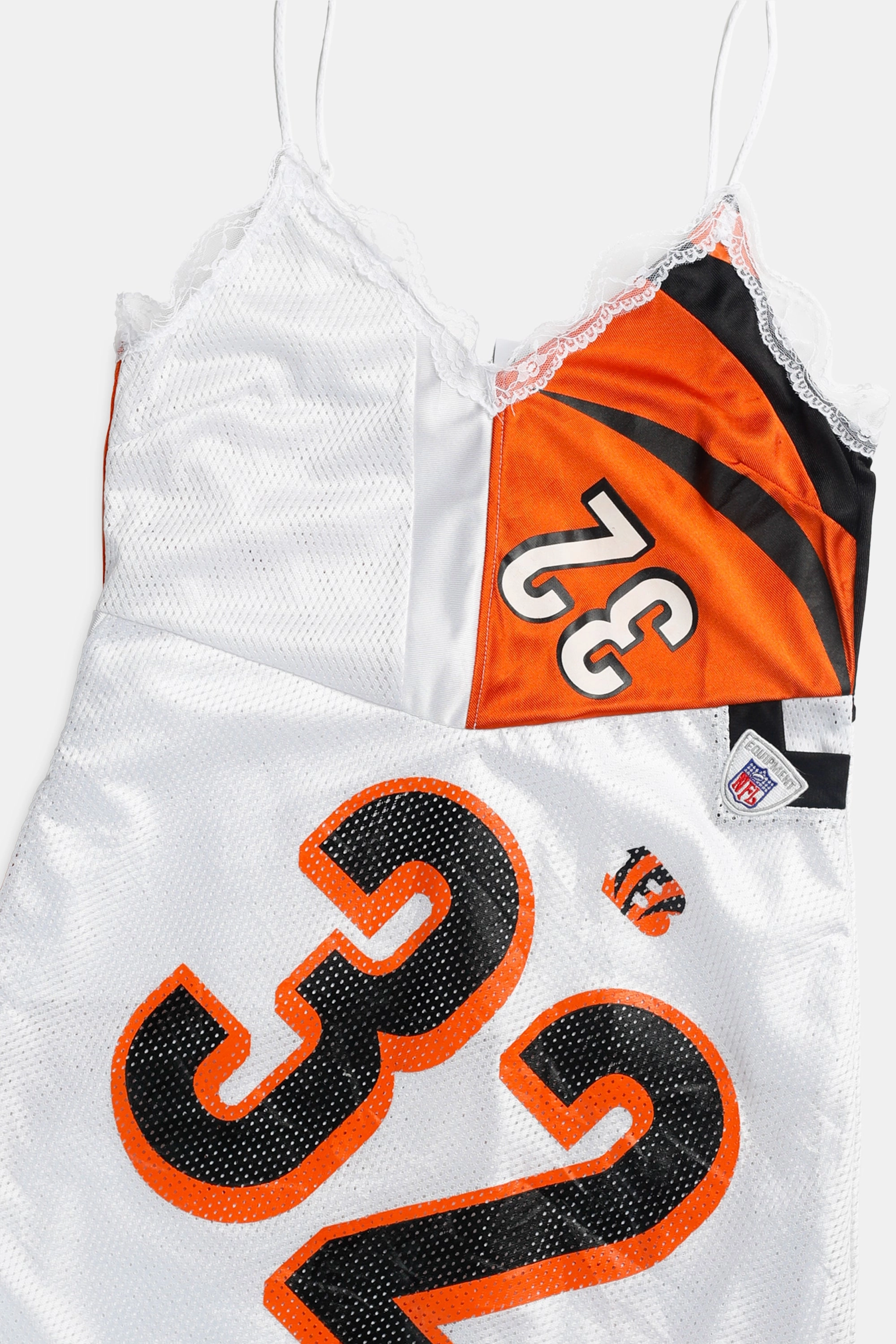 Rework Cincinnati Bengals NFL Lace Dress - M
