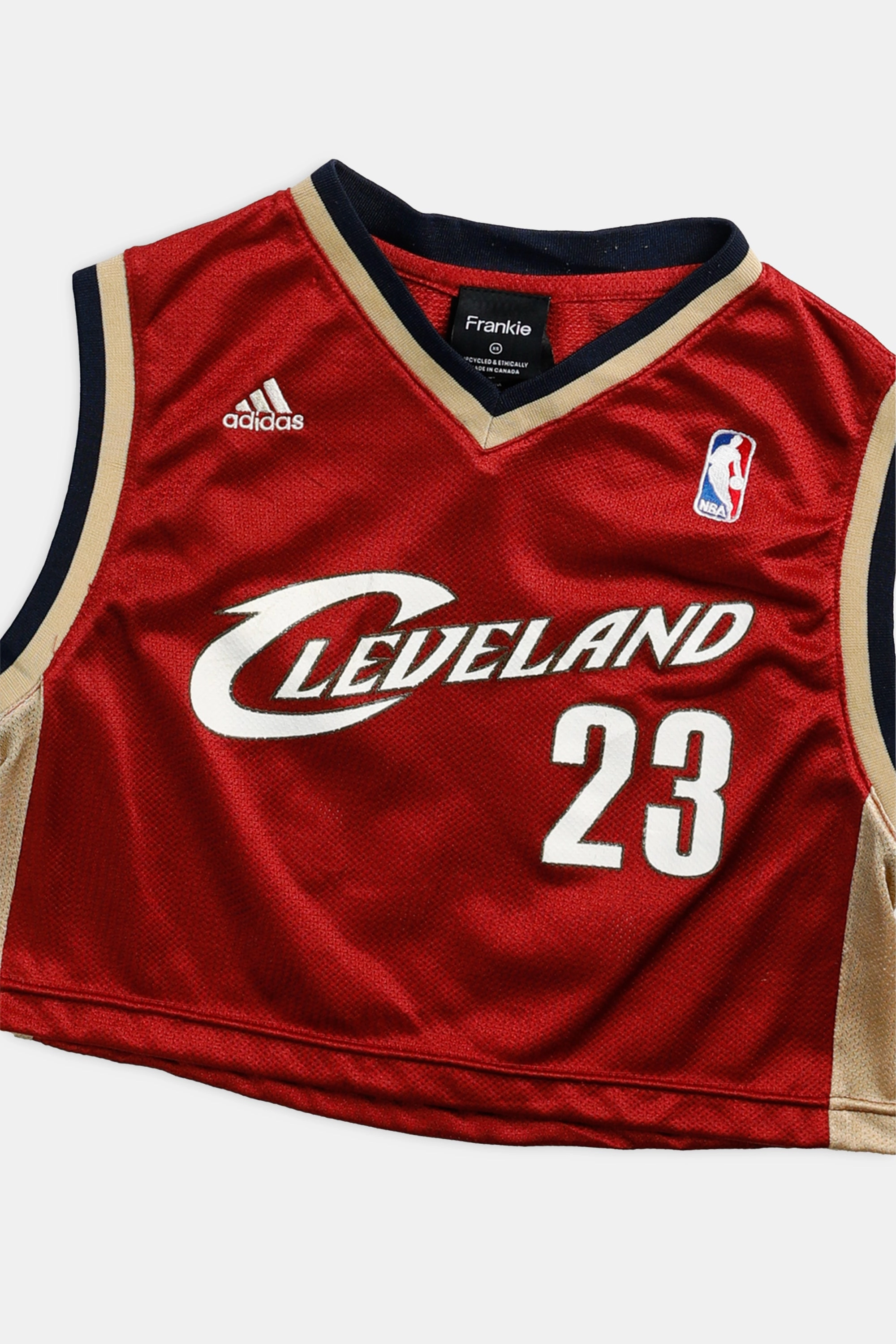 Rework Cleveland Cavaliers NBA Crop Jersey - XS