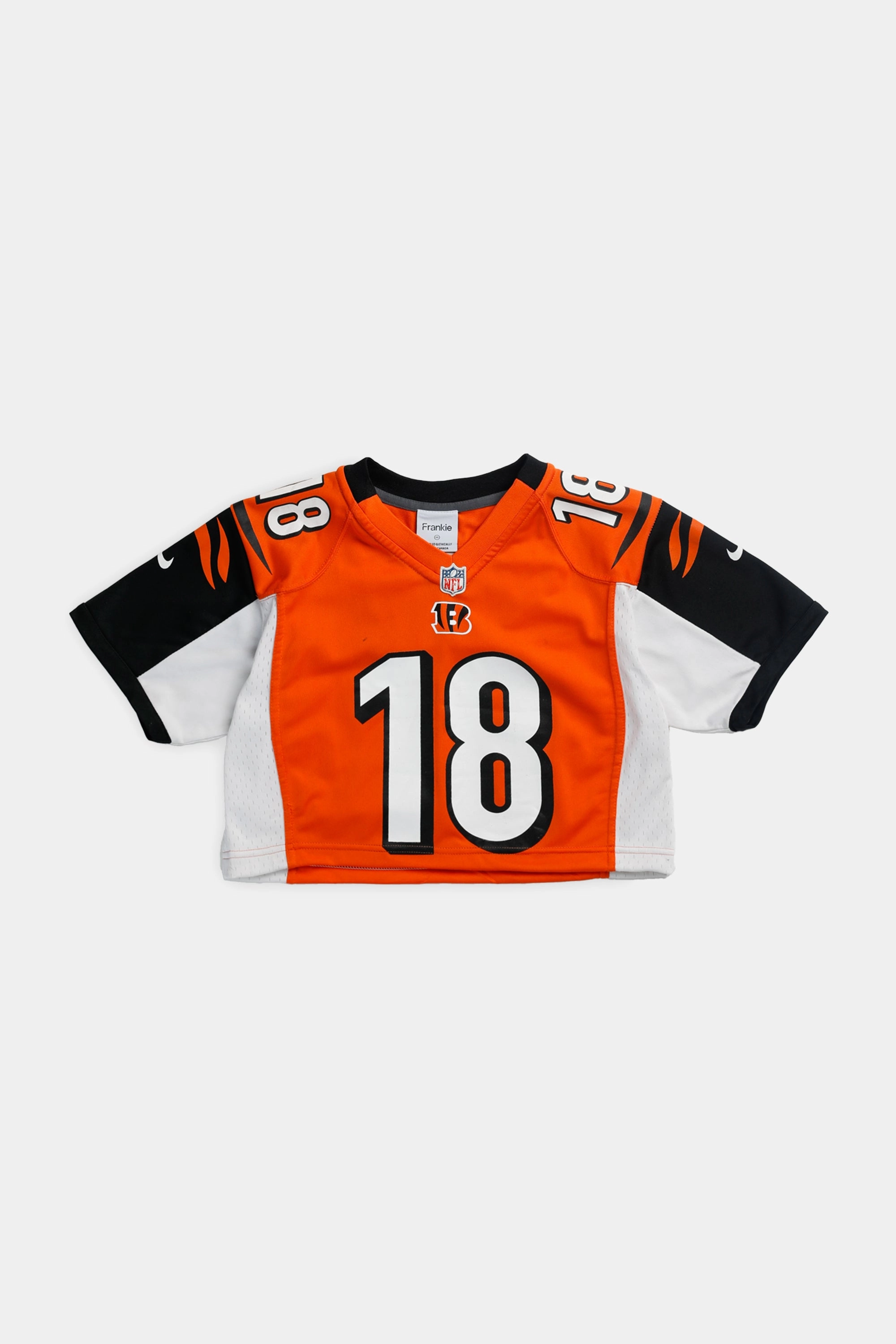 Rework Crop Cincinnati Bengals NFL Jersey - XS
