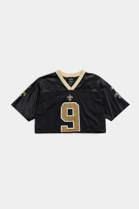 Rework Crop New Orleans Saints NFL Jersey - M