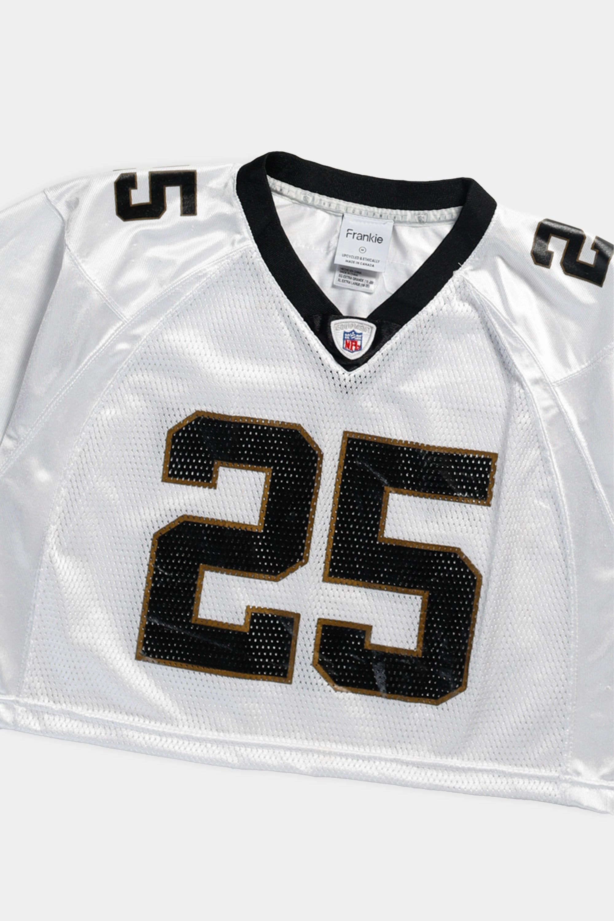 Rework Crop New Orleans Saints NFL Jersey - M