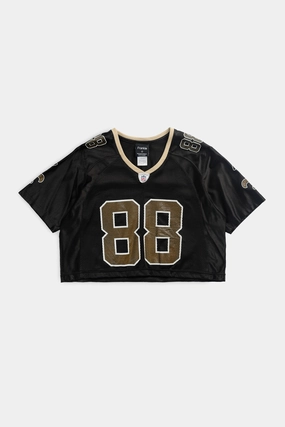Rework Crop New Orleans Saints NFL Jersey - M