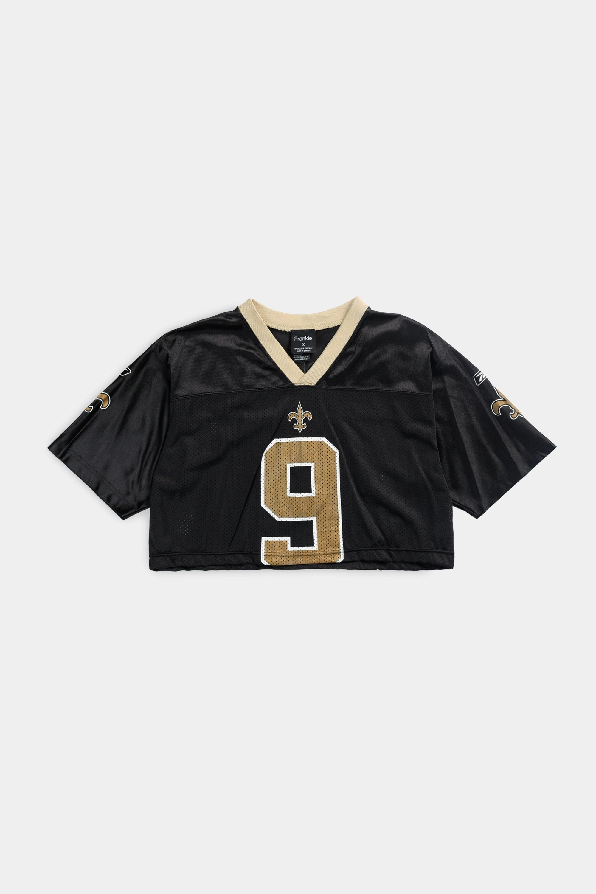Rework Crop New Orleans Saints NFL Jersey - M